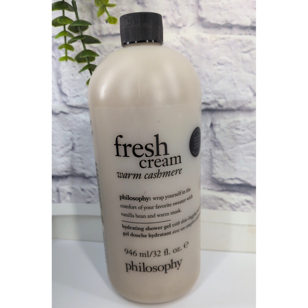 BIG 32oz SEALED😍Philosophy Fresh Cream Warm Cashmere Hydrating Shower Gel Luxe